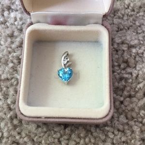 Sterling Silver/Blue Topaz Necklace